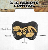 Stuff Certified® Dinozaur RC (Spinozaur) z pilotem - sterowany robot-zabawka Dino czarny