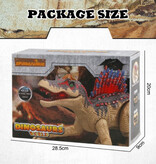 Stuff Certified® Dinosaure RC (Spinosaurus) avec télécommande - Robot Dino jouet contrôlable noir