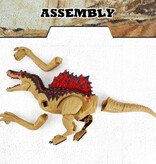 Stuff Certified® Dinosaurio RC (Spinosaurus) con control remoto - Juguete controlable Dino Robot Negro
