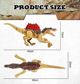 Stuff Certified® Dinosauro RC (Spinosaurus) con telecomando - Robot giocattolo Dino controllabile Giallo