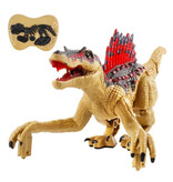 Stuff Certified® Dinosaure RC (Spinosaurus) avec télécommande - Robot Dino jouet contrôlable jaune