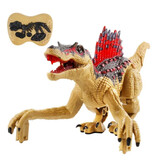 Stuff Certified® Dinosauro RC (Spinosaurus) con telecomando - Robot giocattolo Dino controllabile Giallo