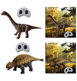 Stuff Certified® Dinosaurio RC (Ankylosaurus) con control remoto - Robot Dino de juguete controlable