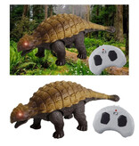 Stuff Certified® Dinosauro RC (Ankylosaurus) con telecomando - Robot giocattolo Dino controllabile
