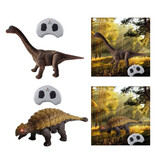 Stuff Certified® Dinosaurio RC (Brachiosaurus) con control remoto - Robot Dino de juguete controlable