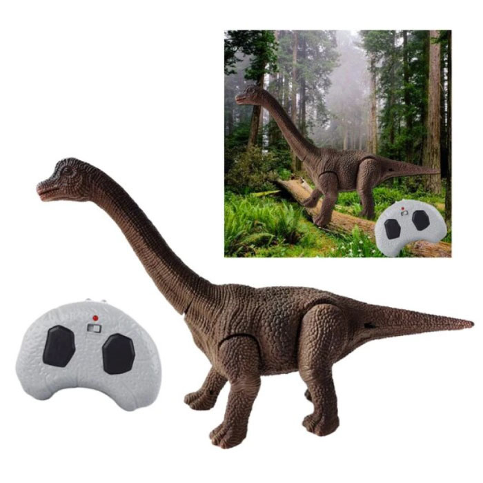 Dinosaurio RC (Brachiosaurus) con control remoto - Robot Dino de juguete controlable