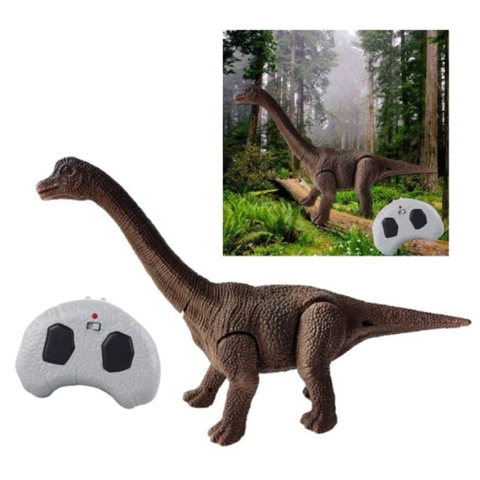 RC Dinosaur (Brachiosaurus) with Remote Control - Controllable Toy Dino Robot