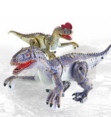 Stuff Certified® Dinosauro RC (T-Rex) con telecomando - Giocattolo controllabile Tyrannosaurus Rex Dino Robot Blu