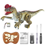 Stuff Certified® Dinosauro RC (T-Rex) con telecomando - Giocattolo controllabile Tyrannosaurus Rex Dino Robot Blu