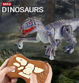 Stuff Certified® RC Dinosaurier (T-Rex) mit Fernbedienung – steuerbares Spielzeug Tyrannosaurus Rex Dino Roboter Blau