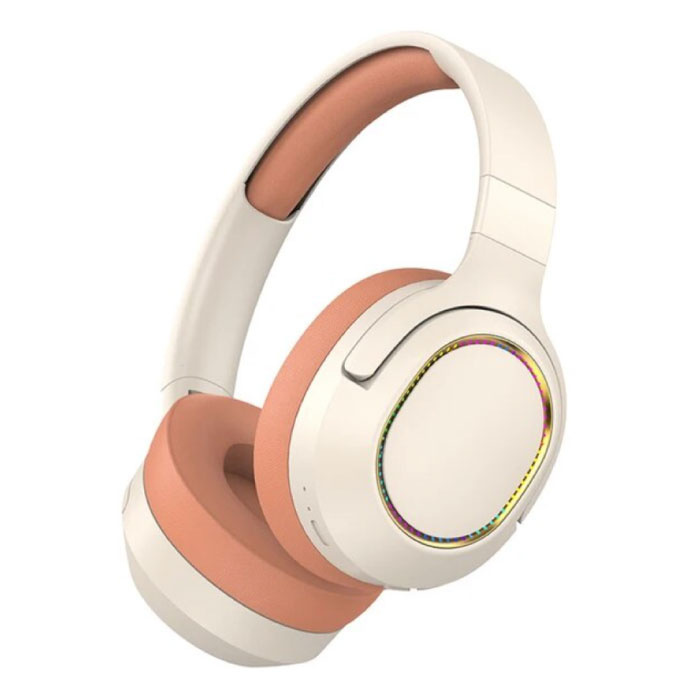 Wireless RGB Headphones with Microphone - Bluetooth 5.0 Wireless Headset Orange