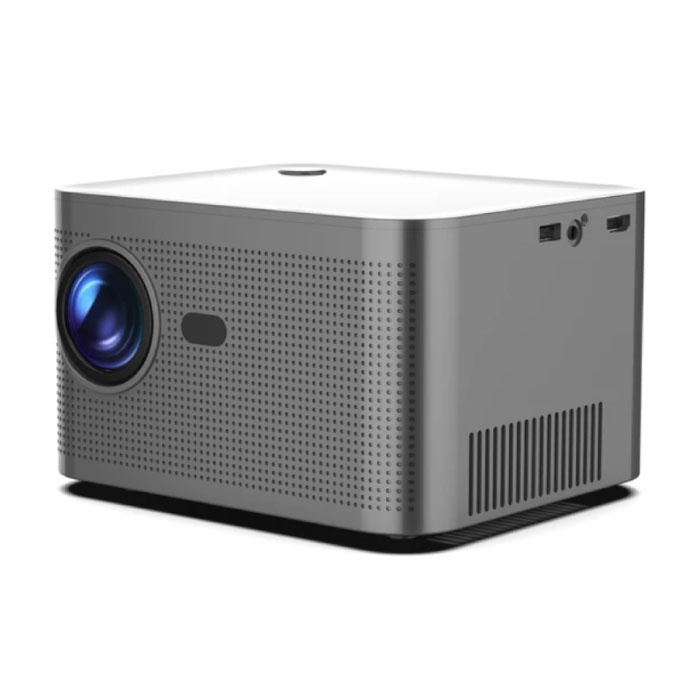 Android 11 Projector - 580 ANSI Lumen - Beamer Home Media Player Gray