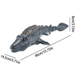 DZQ RC Mosasaurus with Remote Control - Controllable Toy Robot Fish Wireless Black