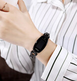 SKMEI Diamentowy zegarek dla kobiet - cyfrowy ekran dotykowy LED, wodoodporny, różowe złoto
