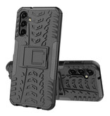 Wolfsay Funda Samsung Galaxy A04S con Pata de Cabra - Funda Antigolpes Negra