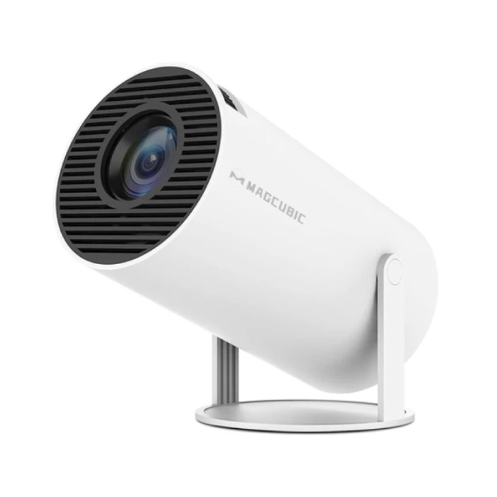 HY300 Portable Projector - 200 ANSI Lumens - Android 11 Beamer Home Media Player White