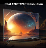 Magcubic Przenośny projektor HY300 – 200 ANSI lumenów – Android 11 Beamer Home Media Player, biały