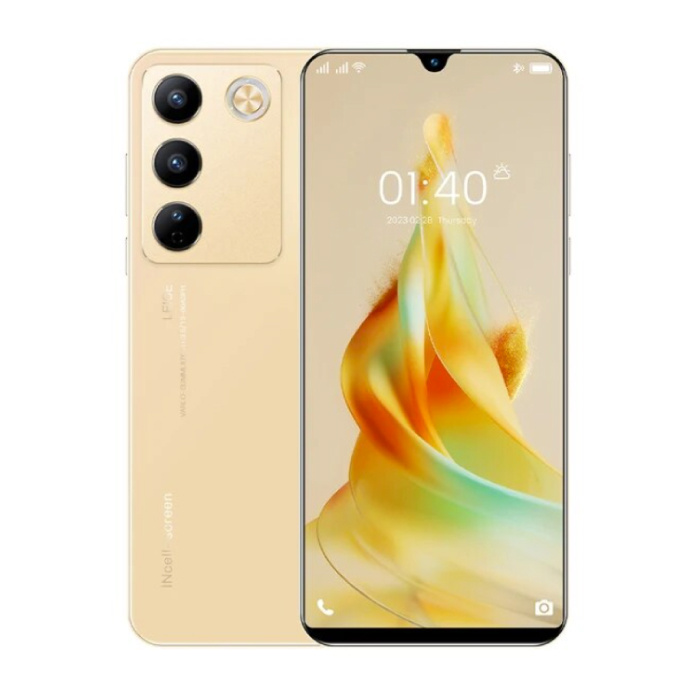 Smartphone C55 Pro Gold - Android 13 - 8 GB di RAM - 128 GB di memoria - Fotocamera da 48 MP - Batteria da 5200 mAh