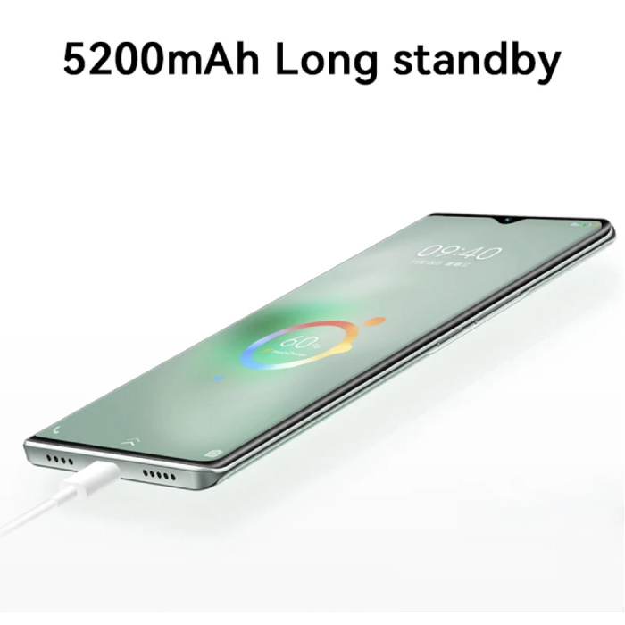 Landvo C55 Pro Smartphone Green - Android 13 - 8 GB RAM - 256 GB Storage - 48MP Camera - 5200mAh Battery