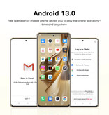 Landvo Smartphone Note 12 Negro - Android 13 - 8 GB RAM - 256 GB Almacenamiento - Cámara 48MP - Batería 5200mAh