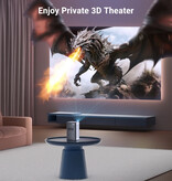 BYINTEK P70 Projector - 380 ANSI Lumen - Android Beamer Home Media Player Black