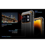 Hotwav Smartphone Cyber 13 Pro Arancione - Android 13 - 12 GB RAM - 256 GB Storage - Fotocamera 64MP - Batteria 10800mAh