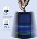 Baseus Cavo di ricarica USB per iPhone Lightning - 1,2 metri - Nylon intrecciato - Cavo dati per caricabatterie resistente ai grovigli Azzurro