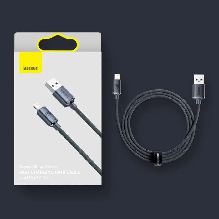 USB-Ladekabel für iPhone Lightning – 2 Meter – geflochtenes Nylon