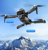 NIERBO Dron E88 Pro RC z kamerą — quadkopter do unikania przeszkód z silnikiem bezszczotkowym, szary