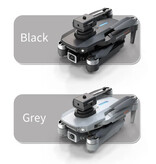 NIERBO Drone E88 Pro RC con fotocamera - Giocattolo per evitare ostacoli quadricottero con motore brushless Grigio