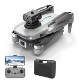 NIERBO Drone E88 Pro RC con fotocamera - Giocattolo per evitare ostacoli quadricottero con motore brushless Grigio