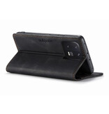 Autspace Funda con tapa para Xiaomi 13 Lite - Funda tipo billetera RFID Funda de silicona de cuero - Negro