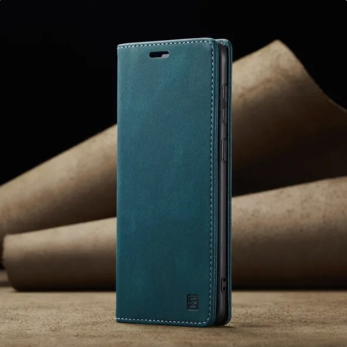 Xiaomi 13 Flip Case Wallet - Funda de silicona de cuero con cubierta de billetera RFID - Azul