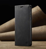 Autspace Xiaomi 13 Pro Flip Case Wallet - RFID Wallet Cover Cuir Silicone Case - Noir