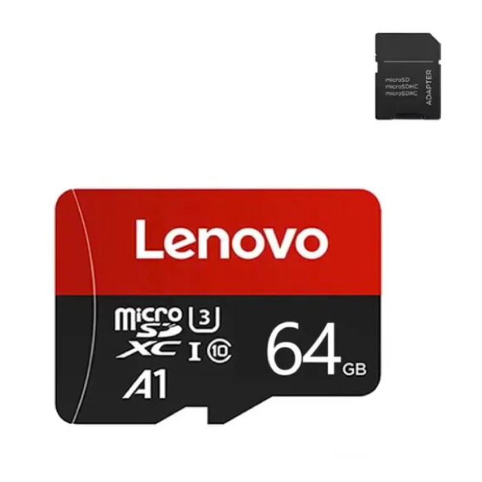 Lenovo 64GB Micro-SD/TF Card - SDHC/SDXC - A1 Flash Memory
