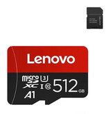 Lenovo Carte Micro-SD/TF 512 Go - SDHC/SDXC - Mémoire Flash A1
