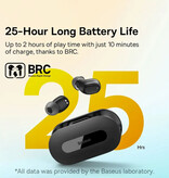 Baseus Bezprzewodowe słuchawki Bowie EZ10 - słuchawki douszne TWS Bluetooth 5.3 czarne