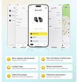 Baseus Bezprzewodowe słuchawki Bowie EZ10 - słuchawki douszne TWS Bluetooth 5.3 czarne