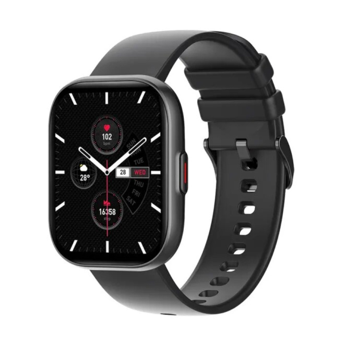 COLMI P68 Smartwatch - 2,04'' AMOLED-Scherm - Siliconen Bandje - 100 Sportmodi - Fitness Sport Activity Tracker Horloge Zwart