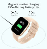 COLMI Smartwatch P68 - Ekran AMOLED 2,04 cala - Pasek silikonowy - 100 trybów sportowych - Zegarek z monitorem aktywności sportowej fitness, szary