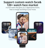 COLMI Montre Connectée P68 - Écran AMOLED 2,04'' - Bracelet Silicone - 100 Modes Sportifs - Montre Tracker d'Activité Sportive Fitness Rose