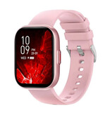 COLMI Smartwatch P68 - Schermo AMOLED da 2,04'' - Cinturino in silicone - 100 modalità sportive - Orologio fitness tracker attività sportiva rosa