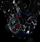 Lokmat Zeus 5 Pro Smartwatch - Monitor snu Tętno Tlen Monitor aktywności sportowej Wodoodporny czarny