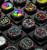 Lokmat Zeus 5 Pro Smartwatch – Schlafmonitor, Herzfrequenz, Sauerstoff, Sportaktivitäts-Tracker, wasserdicht, Schwarz