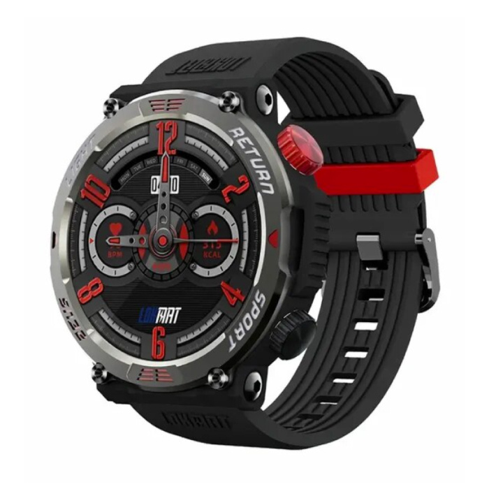 Montre connectée Zeus 5 Pro - Moniteur de sommeil, fréquence cardiaque, oxygène, activité sportive, étanche, noir