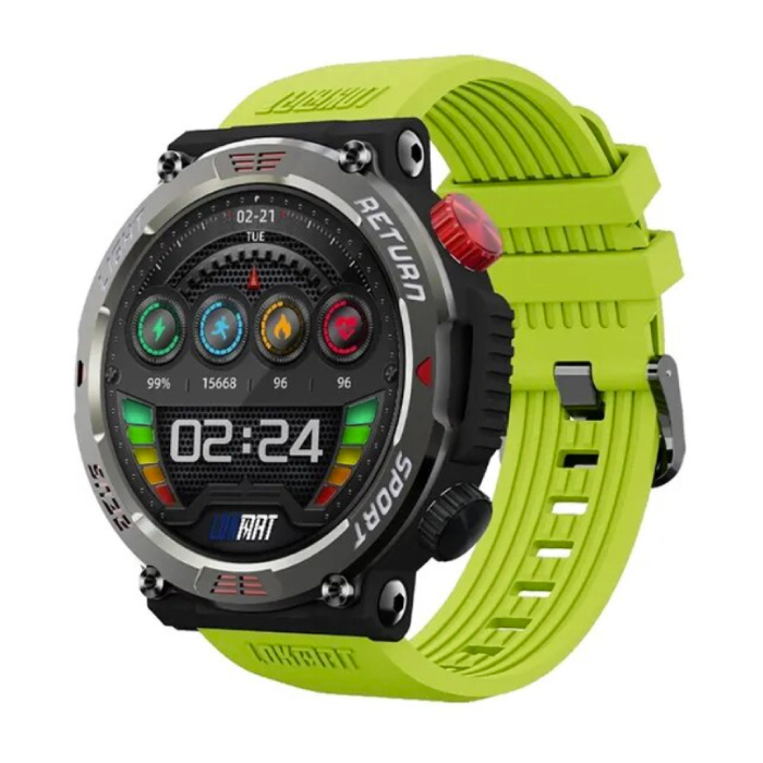 Zeus 5 Pro Smartwatch - Slaapmonitor Hartslag Zuurstof Sport Activity Tracker Waterdicht Groen