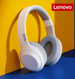 Lenovo Casque sans fil ThinkPlus TH10 avec microphone - Casque Bluetooth 5.0 Blanc
