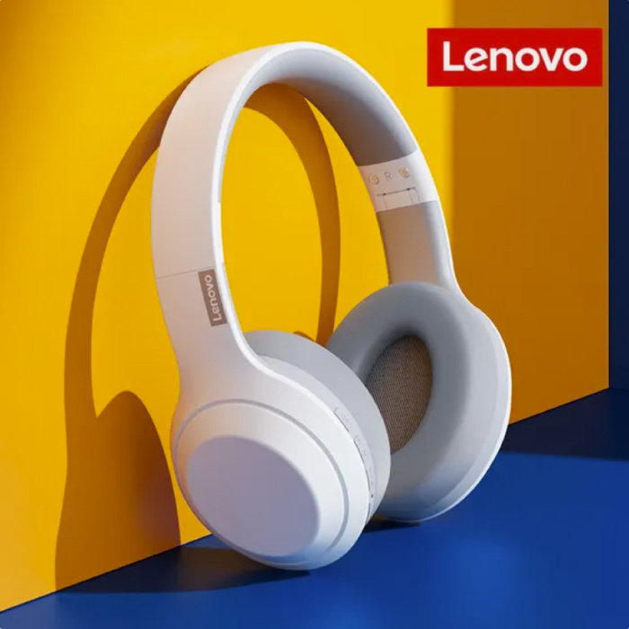 ThinkPlus TH10 Wireless Headphones with Microphone - Bluetooth 5.0 Headset White