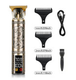 Stuff Certified® Retro T9 Hair Clipper with LCD Screen - Cordless Trimmer Electric Shaver Bronze Dragon