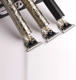 Stuff Certified® Tondeuse à cheveux rétro T9 avec écran LCD - Tondeuse sans fil Rasoir électrique Golden Dragon